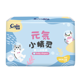 茵茵元気小精灵婴儿拉拉裤尿不湿超薄透气夏季XXXL码38片（17kg以下）