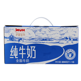 甘蒂牧场（MUH）德国进口高钙全脂纯牛奶200ml*10盒营养早餐礼盒装中秋送礼优选