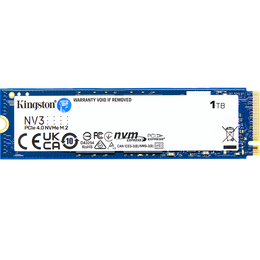 金士顿（Kingston）1TB SSD固态硬盘 M.2(NVMe PCIe 4.0×4) NV3系列 读速6000MB/s AI 电脑配件