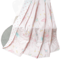 Luolai Kids 羅萊兒童 魔法芭蕾 可水洗純棉纖維被 夏被 2斤150*215cm粉色