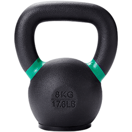 Keep 中性鑄鐵壺鈴 黑綠色 8kg