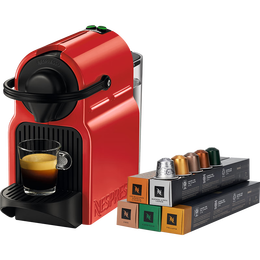 NESPRESSO 濃遇咖啡 雀巢膠囊咖啡機(jī)套裝 Inissia系列 全自動(dòng)家用意式進(jìn)口咖啡機(jī) 含50顆咖啡膠囊