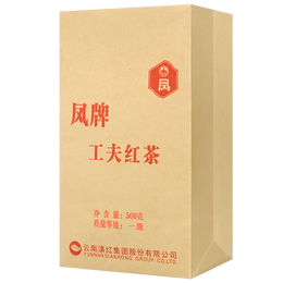 凤（feng）牌红茶 工夫红茶 云南凤庆滇红茶老字号茶叶 袋装500g1袋一级滇红茶