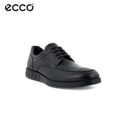 爱步（ECCO）男鞋 商务休闲皮鞋 透气低帮牛皮鞋 舒适耐磨  黑色 43