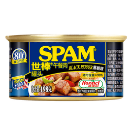 SPAM 世棒 午餐肉罐頭 黑椒味 198g