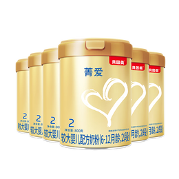 京東百億補(bǔ)貼：BEINGMATE 貝因美 菁愛 嬰兒配方奶粉 2段 800g*6罐