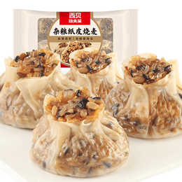 西貝莜面村 雜糧紙皮燒麥360g（6*60g）面點(diǎn)早餐半成品 加熱即食點(diǎn)心 燒賣