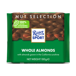 Ritter SPORT 瑞特斯波德 扁桃仁牛奶巧克力 100g
