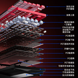 AULA 狼蛛 Fire75 81鍵 三模機械鍵盤 輕顏 烈焰紫軸 RGB