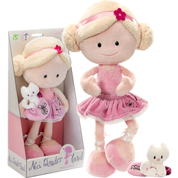 NICI 禮祺 兒童節(jié)禮物生日女生玩偶毛絨娃娃克拉拉毛絨玩具女孩可愛(ài)毛絨公仔