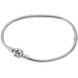 PANDORA 潘多拉 字母組合 Moments系列 590702HV 蛇形925銀手鏈 17cm