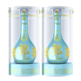 LANGJIU 郎酒 青花郎 2020年九九重陽(yáng)紀(jì)念酒 53度醬香型高度白酒 500mL×2瓶 雙瓶裝（贈(zèng)青花郎小酒）