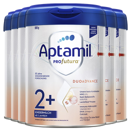 爱他美（Aptamil）德国白金版HMO 幼儿配方奶粉2+段(2岁+)800g 6罐箱装 德爱白金