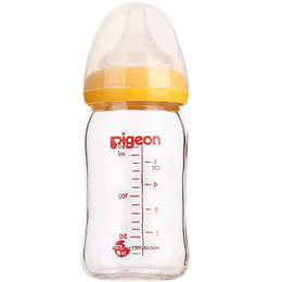 Pigeon 貝親 經(jīng)典自然實感系列 AA77 PPSU奶瓶 160ml 黃色 SS 0月+
