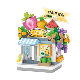 LOZ俐智微颗粒积木男女孩拼装汽车玩具街景模型生日礼物精美礼品团购 8603鲜果店