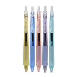 樱花（SAKURA）按动式中性笔0.5mm 活力果果莫兰系列签字笔水笔学生文具马卡龙五色套装 元气系列5支装XGBR105CB-5C