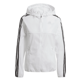 adidas休闲修身连帽夹克外套女装阿迪达斯官方轻运动GQ0564 白 L