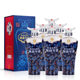 賒店老酒 元青花洞藏年份10 河南名酒 濃香型白酒整箱裝 52度 500ml*6
