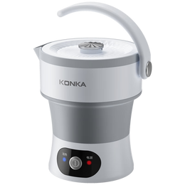 康佳（KONKA）电热水壶 折叠水壶 0.6L烧水壶迷你便携旅行食品级硅胶开水壶  KDSH-0601-W