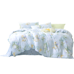 有券的上：BRAVO 馨而樂 富安娜出品床上四件套 230*229cm
