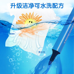 【全網(wǎng)低價(jià)】得力(deli)24色可水洗水彩筆易握粗三角學(xué)生兒童涂色顏色馬克筆畫(huà)筆套裝文具女孩兒童禮物