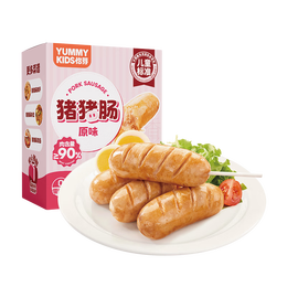 怡芽儿童零食烤肠火腿肠原味猪猪肠240g即食零食香火腿肠