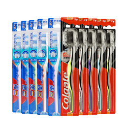 Colgate 高露潔 細(xì)毛護(hù)齦炭牙刷 5支 （贈牙刷*5支）