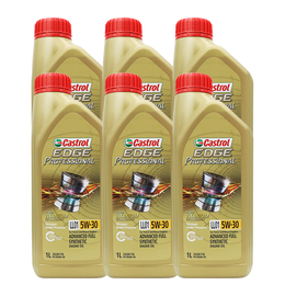 PLUS會(huì)員：Castrol 嘉實(shí)多 極護(hù) 鈦流體 全合成機(jī)油 5W-30 SL 1L*6支 新加坡原裝進(jìn)口