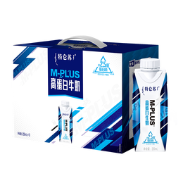 蒙牛特仑苏M-PLUS高蛋白牛奶250ml*10盒6.0g乳蛋白 年货礼盒