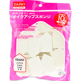 DAISO 大創(chuàng) 五角形干濕兩用海綿粉撲 10個(gè)