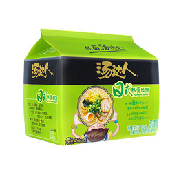 统一汤达人 泡面五合一 袋装 速食方便面 组合装【新老包装随机发货】 日式豚骨1包内含5袋
