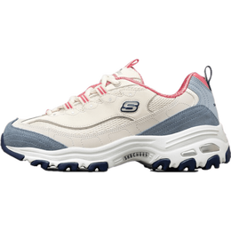 SKECHERS 斯凱奇 D'Lites 1.0 女子休閑運動鞋 13167/NTBL 自然色/藍色 37