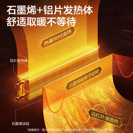 格力（GREE）电暖器家用石墨烯踢脚线取暖器 浴室防水电暖气片客厅卧室移动地暖机居浴两用烘干衣电热器暖风机 NJF-X9020