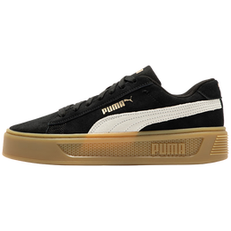 彪马（PUMA）【厚底鞋】增高小白鞋松糕鞋女子休闲板鞋PLATFORM391942 黑色-白-金色-02 37 【偏大,建议拍小半码】