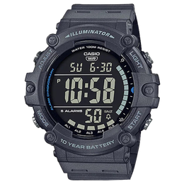 卡西欧（CASIO）复古小方块多功能户外防水男士手表AE-1500WH-8BVDF 藏蓝色