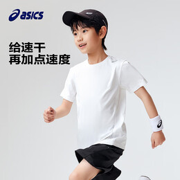ASICS 亞瑟士 童裝吸濕速干t恤 0793深藍(lán) 110cm