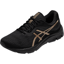 ASICS 亞瑟士 跑步鞋2021秋冬緩震跑鞋男鞋舒適透氣運動鞋 GEL-PULSE 11 黑色/金色 43.5