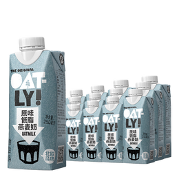 OATLY噢麦力 原味低脂燕麦奶 植物蛋白饮料谷物 250ml*18 整箱装