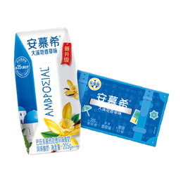 安慕希伊利常温香草风味酸奶整箱常温生牛乳牛奶乳品儿童营养早餐礼盒装 大溪地香草205gx10盒x1箱3月产