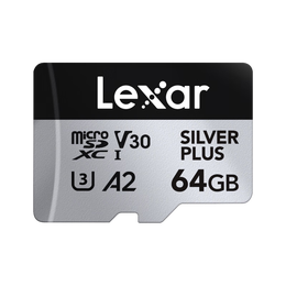 雷克沙TF卡 运动相机高速卡大疆无人机pocket3内存卡gopro存储卡micro sd卡 64G SilverPlus 读速205MB/s TF卡