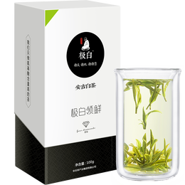 極白 特級(jí) 極白領(lǐng)鮮 安吉白茶 100g