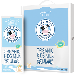 圣牧有机儿童奶  益生元配方儿童成长牛奶 儿童奶200ml*12盒