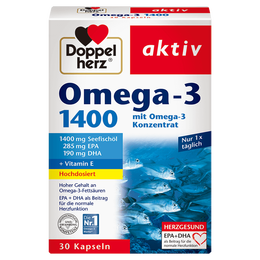 Doppelherz 雙心 深海魚油1400mg軟膠囊 30粒*3盒