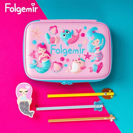 folgemir 跟我來 FB6010 EVA文具盒 美人魚3D浮雕款 單個裝
