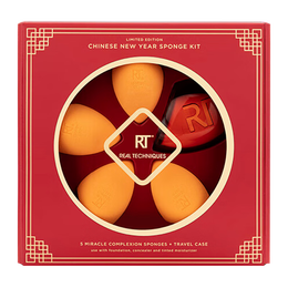 Real Techniques美妆蛋海绵彩妆蛋不易吃粉 干湿两用 粉扑 RT美妆蛋 礼盒装小橘蛋