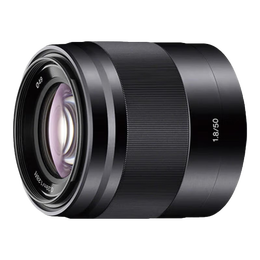 SONY 索尼 E50mm F1.8 OSS APS-C画幅定焦 半画幅定焦镜头 街拍 特写人像 E 50F1.8黑色