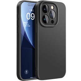 品勝 蘋果15Pro手機(jī)殼 iPhone15Pro柔性液態(tài)殼全包防摔防磨防震親膚男女款超薄保護(hù)套軟殼 黑色