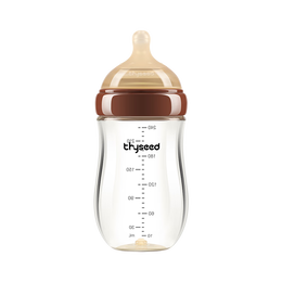 thyseed 世喜 玻璃奶瓶0-6個月新生兒奶瓶防脹氣0-3個月嬰兒奶嘴240ml（10月+