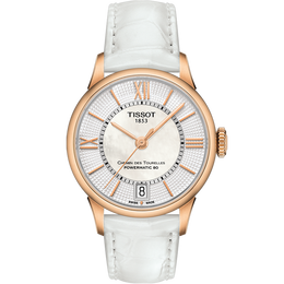 天梭（TISSOT）瑞士手表 杜鲁尔系列腕表 皮带机械女表 T099.207.36.118.00