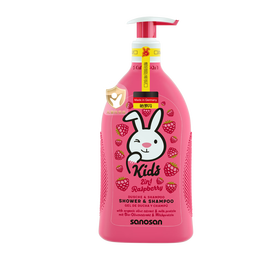 哈羅閃 sanosan 兒童洗發(fā)沐浴露 覆盆子香型 400ml